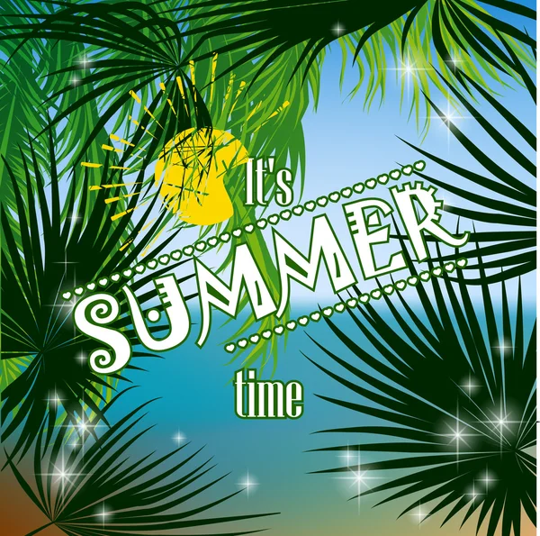 여름 포스터 — 스톡 벡터