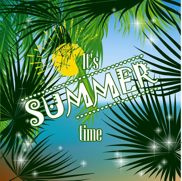 Summer poster — Stock Vector