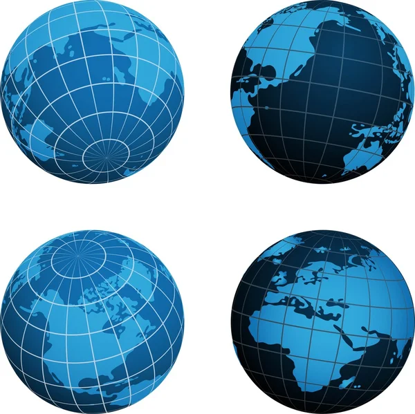 Dünya harita düzeni — Stok Vektör