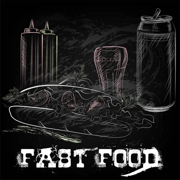 Fast food — Wektor stockowy