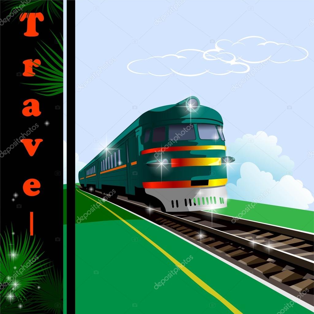Train, railway Stock Vector Image by ©palpitation #78331010