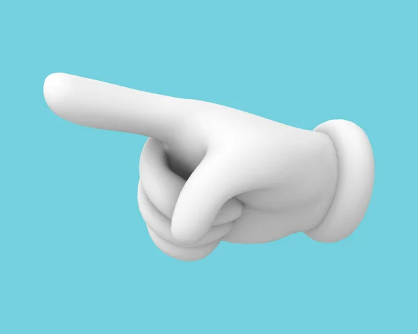 Pointing Hand Sign Illustration — 스톡 사진