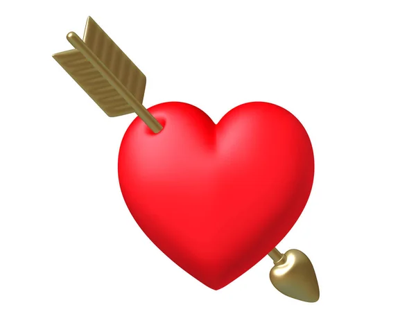 Heart Arrow Illustration — Stock Photo, Image