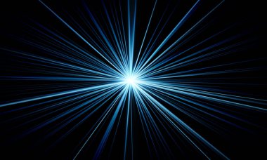 Parlak patlama efekti, 3 boyutlu illüstrasyon