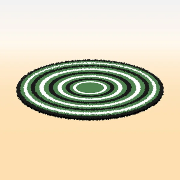 Kabarık yuvarlak halı