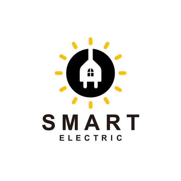 ev elektriği logo şablonu resimleme tasarımı