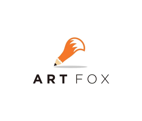 kalem yaratıcı tilki logosu tasarımı ilham