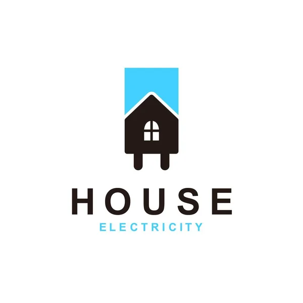 Elektrik Evi Simgesi Logo Tasarımı Elementi