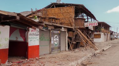 Deprem afet, Ekvador sonra bina çöktü
