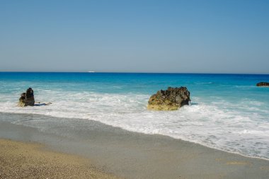 Megali Petra Lefkada popüler plajları biri