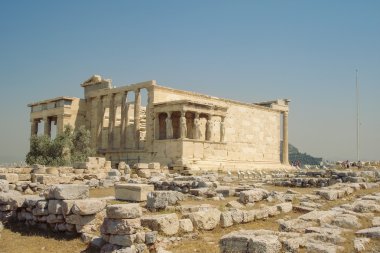 Caryatids Erechtheion Tapınağı, antik sundurma