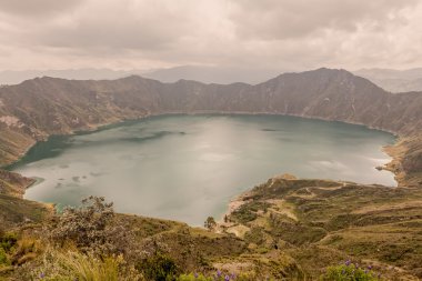 quilotoa krater Gölü, ecuador