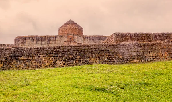 Vista das antigas ruínas incas de Ingapirca — Fotografia de Stock