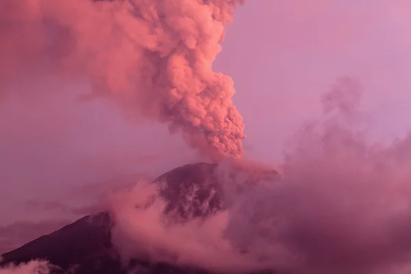 Exploze Vulkán Tungurahua — Stock fotografie