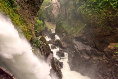 Devils Cauldron Waterfall, Ecuador clipart