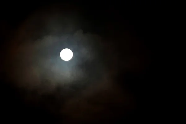 Luz de luna, luna llena — Foto de Stock