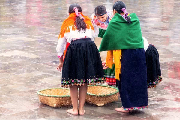 先住民族の女性を祝うの未確認のグループ — ストック写真