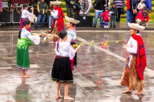 Підліток святкування Inti Раймі Pageant — стокове фото