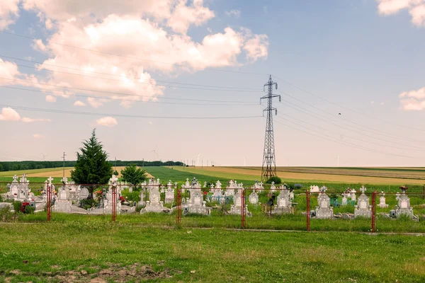 Cemitério em Calarasi County — Fotografia de Stock