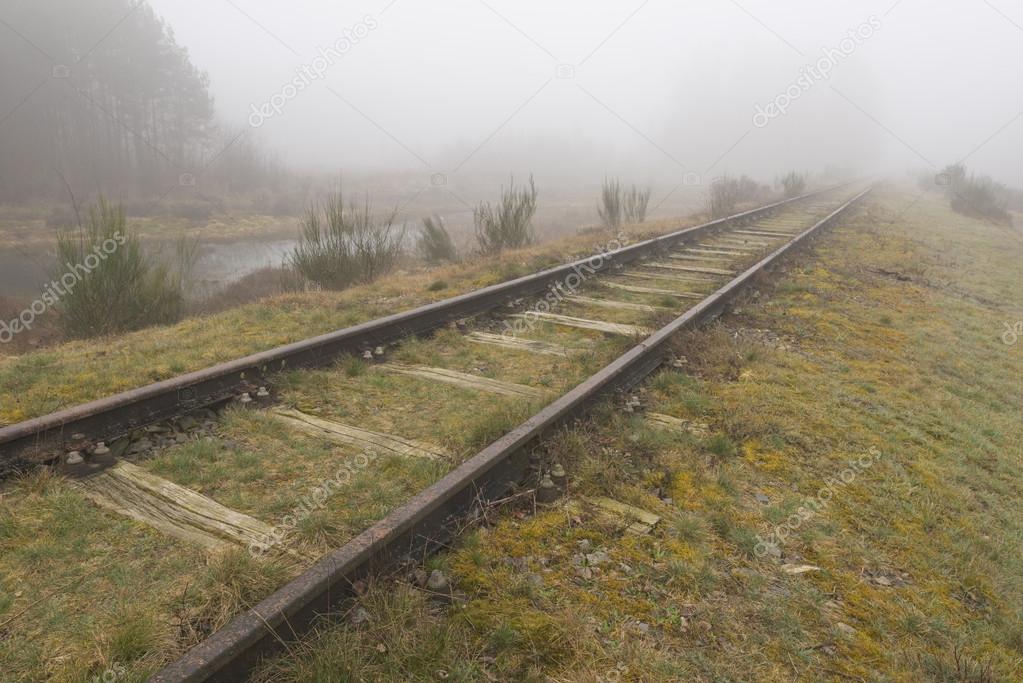 Old railway line Borkense Course in the Netherlands