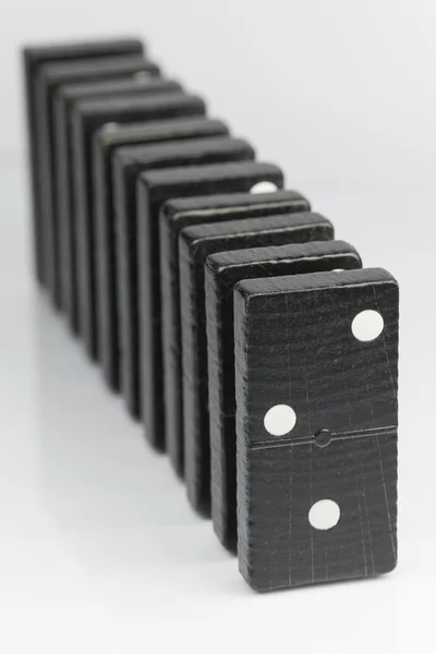 Siyah Domino tuğla — Stok fotoğraf
