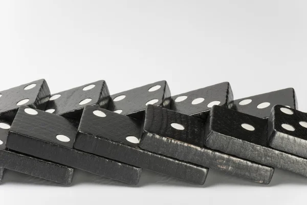 Fekete Domino tégla — Stock Fotó