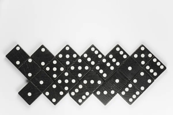 Siyah Domino tuğla — Stok fotoğraf