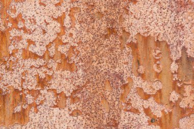 Arka plan olarak paslı metal plaka