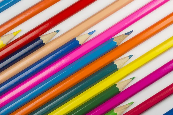 Crayons como imagem de fundo — Fotografia de Stock