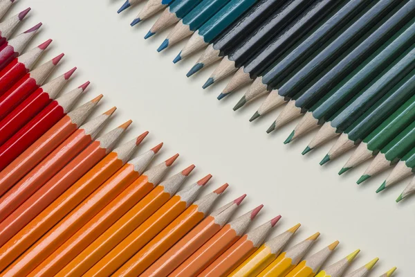 Collection of colored wooden pencils — Stock Photo, Image