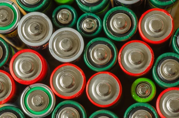 Raccolta di vecchie batterie — Foto Stock