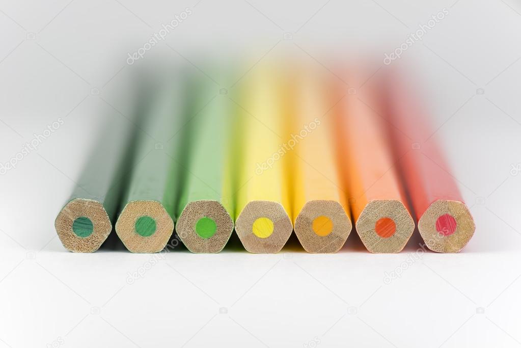 Conceptual crayons as energy label color