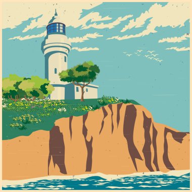 Deniz feneri cliff eski poster