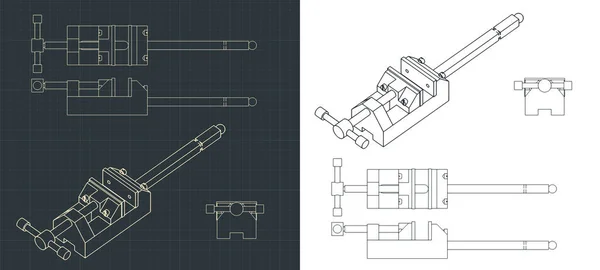 Ilustración Vectorial Estilizada Planos Vicio Banco — Archivo Imágenes Vectoriales