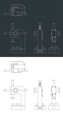 El resmi çizimlerinin biçimlendirilmiş vektör çizimleri