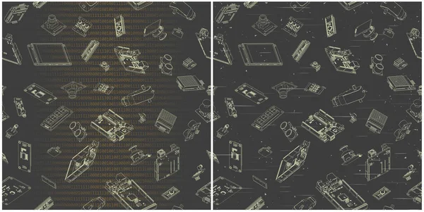 ปแบบเวกเตอร ของภาพวาดฮาร ดแวร Arduino ภาพประกอบท รอยต อในท ศทางหากจ าเป — ภาพเวกเตอร์สต็อก