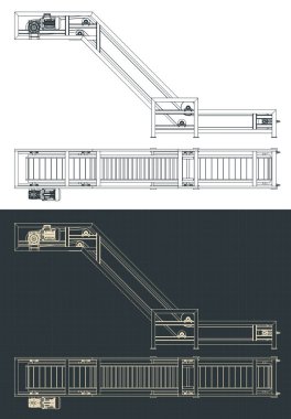 Z taşıyıcı çizimlerinin biçimlendirilmiş vektör çizimi