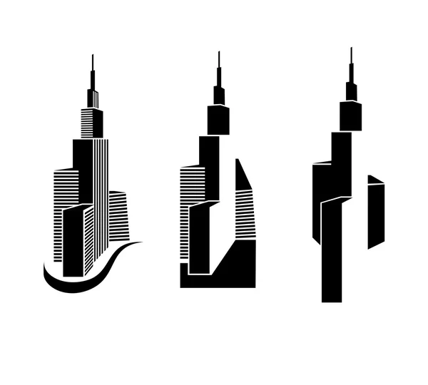 Hochhäuser — Stockvektor