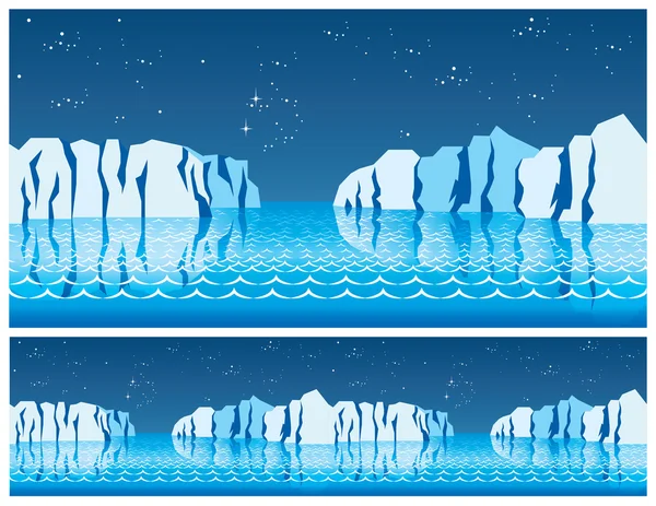 El hielo polar — Vector de stock