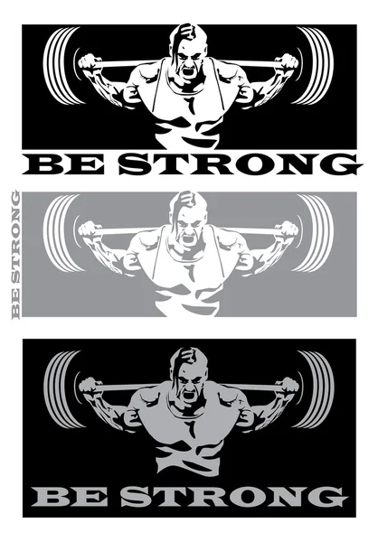 Strong man — Stock Vector