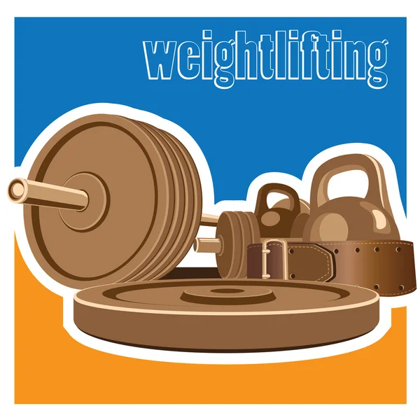 Weightlifting — Stock Vector