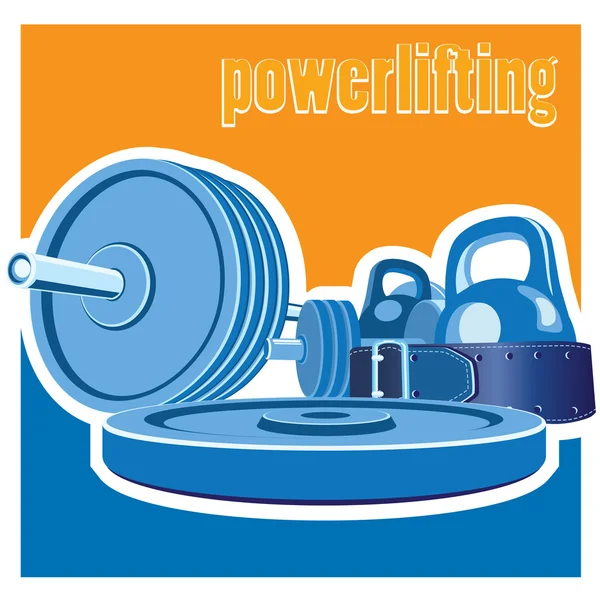 Powerlifting — Stock Vector