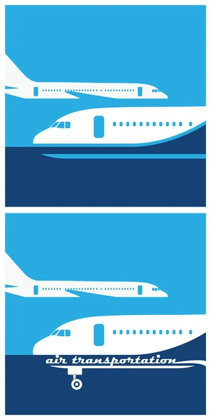 Air transportation — Stock Vector