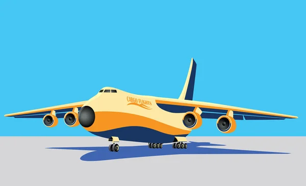 架大型货运飞机 — 图库矢量图片