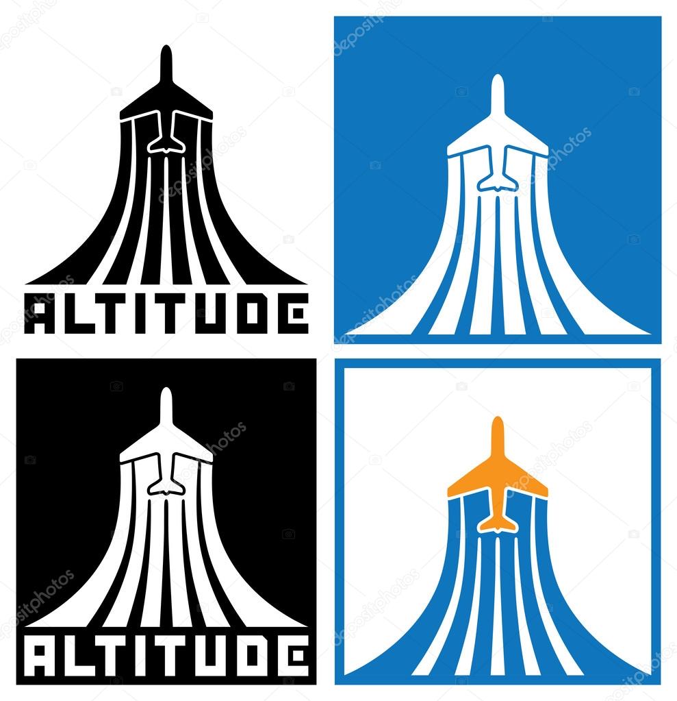 Logo on the theme of aviation, aircraft, air traffic. can be used in a variety of cases, both as part of the company's logo, and both individual symbol or sign
