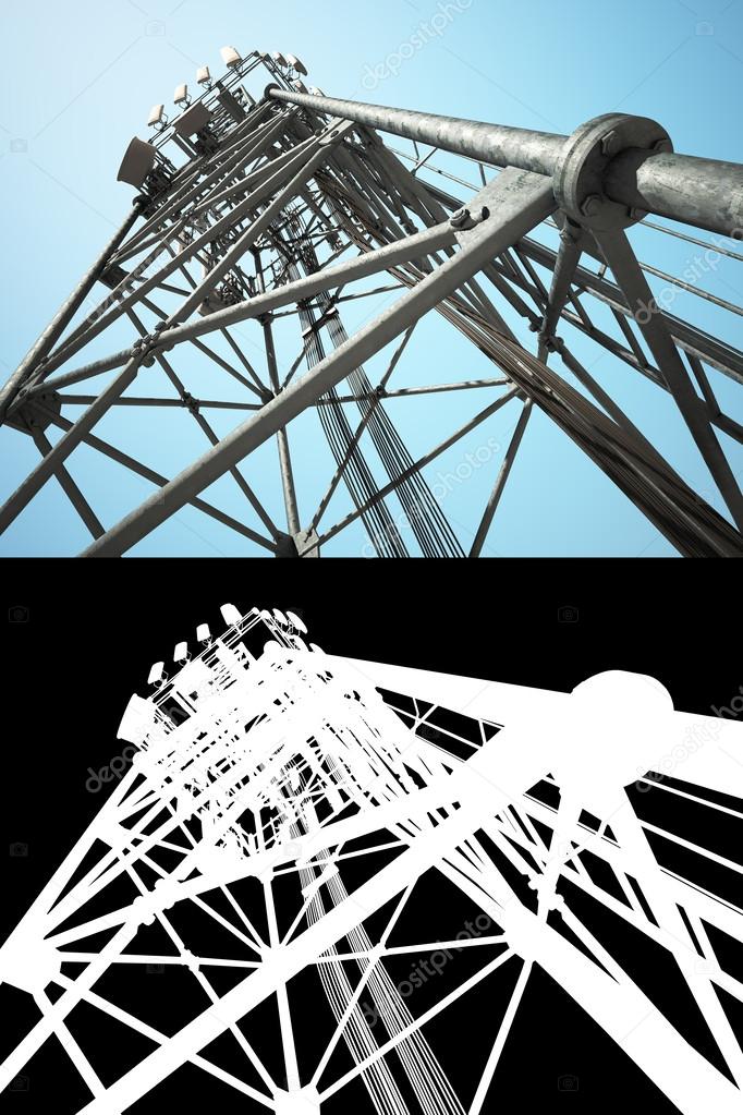 high telecommunications tower