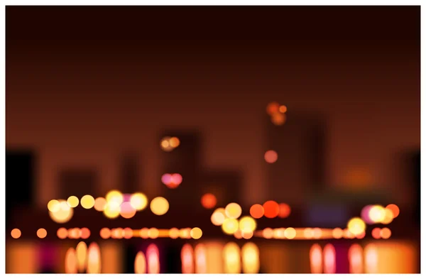 Grandes lumières de ville — Image vectorielle