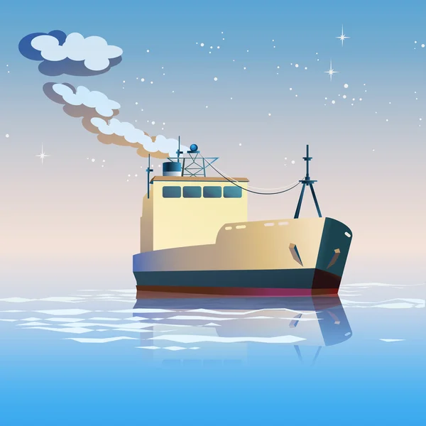 Barco de pesca —  Vetores de Stock
