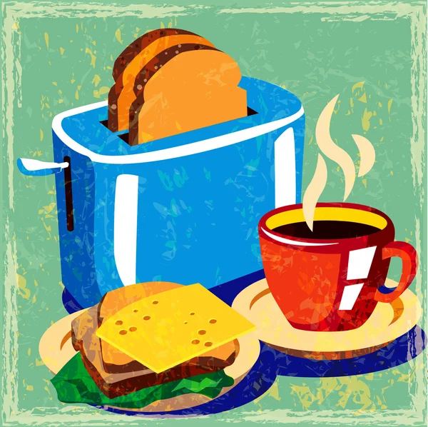 Petit déjeuner — Image vectorielle