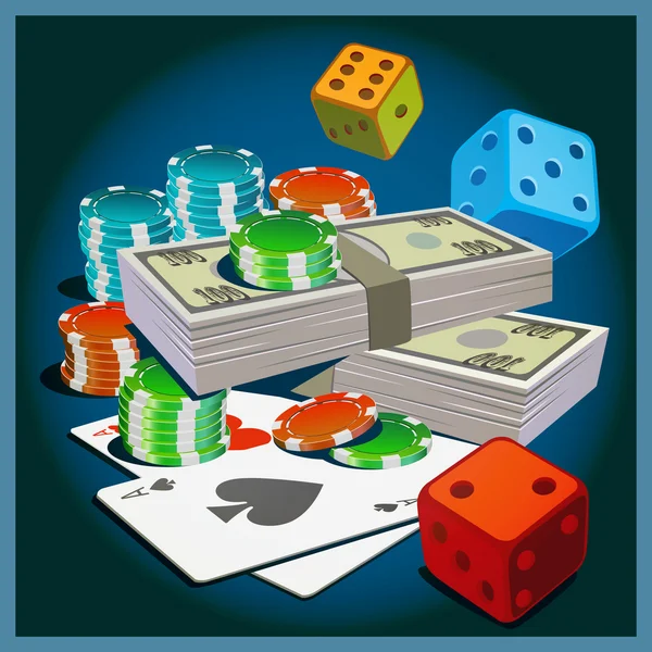 Hazardní hry — Stockový vektor